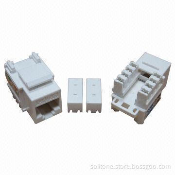 Cat6 UTP Modular Jacks with Technical Standard and 750 Times Inserting Duration (90°)